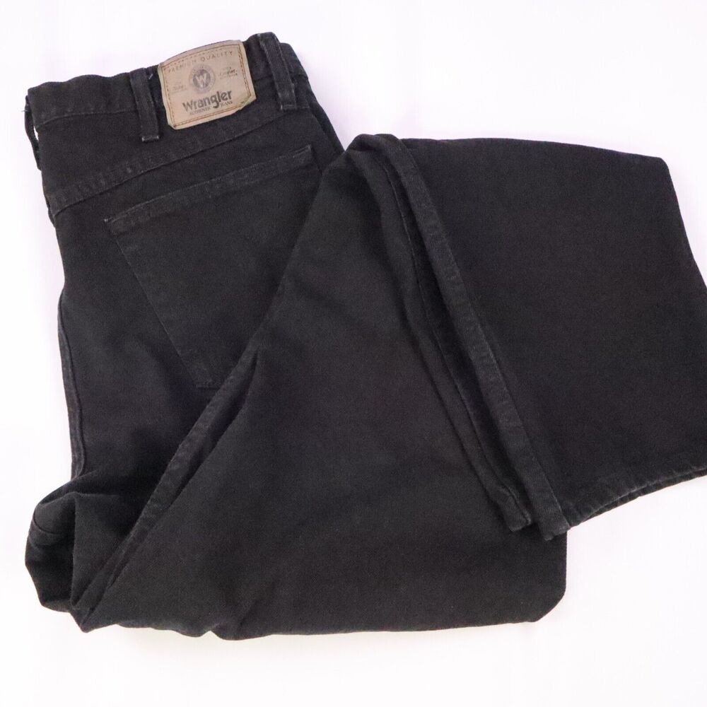 Wrangler Premium Quality Black Jeans Men's size 38x35